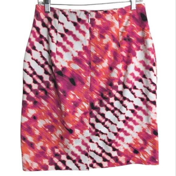 Worthington Pink Black White Tie Dye Print Pencil Skirt Womens 10 M - Picture 3 of 5